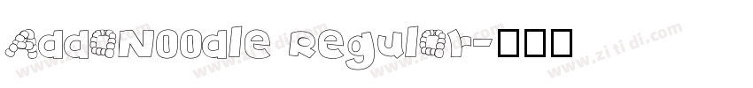 AddaNoodle Regular字体转换